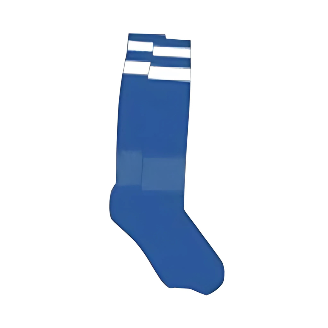 Grip Soccer Socks | High Quality | Each | Royal Blue with White Strips