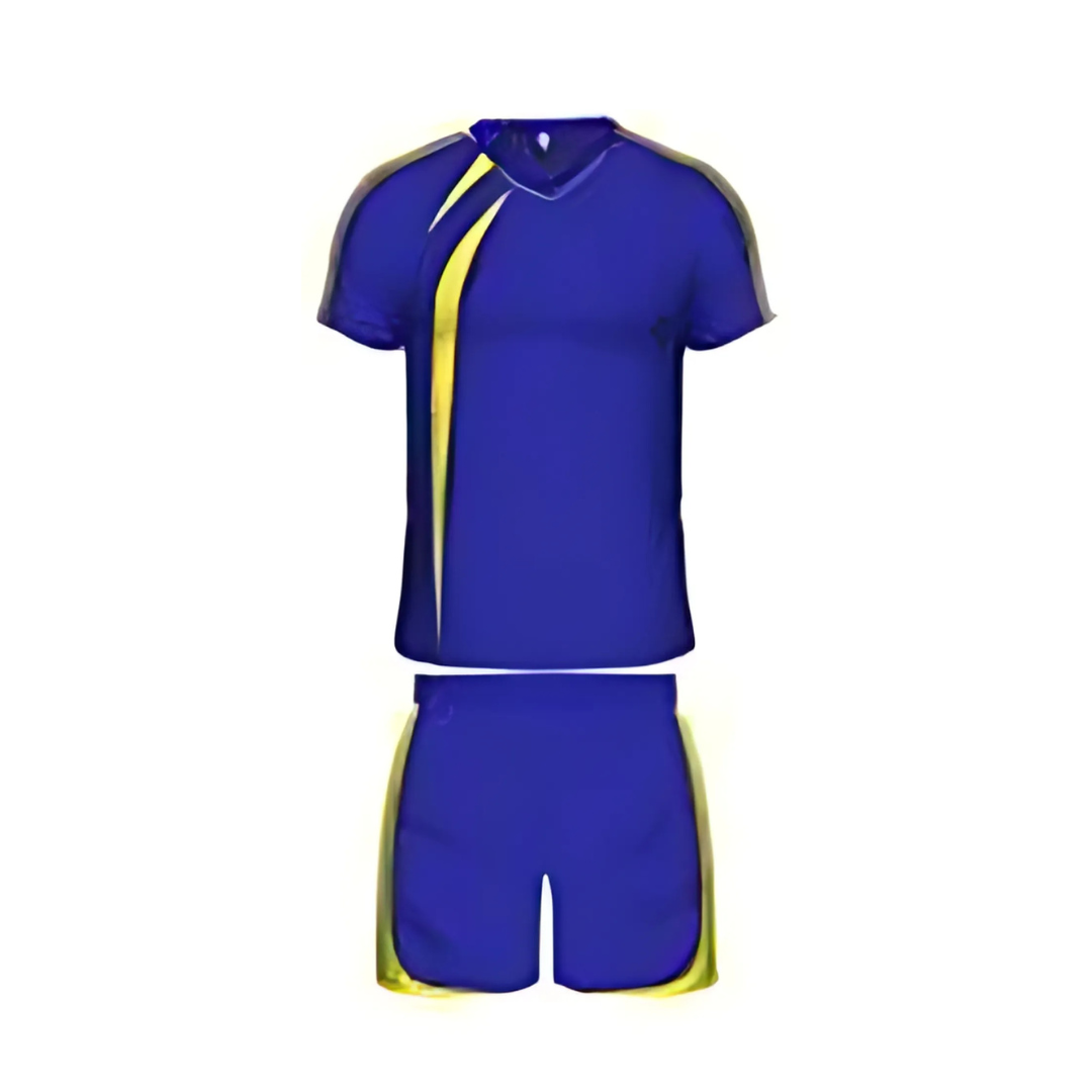 Grip Evolution Team Soccer Kit | 14 Tops + 14 Shorts | Blue / Yellow