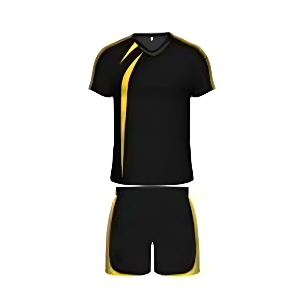 Grip Evolution Team Soccer Kit | 14 Tops + 14 Shorts | Black / Gold
