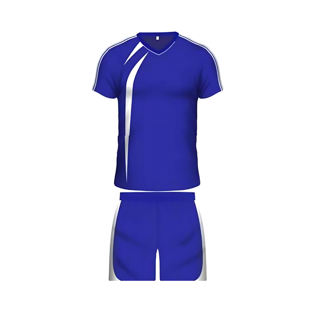 Grip Evolution Team Soccer Kit | 14 Tops + 14 Shorts | White / Royal Blue