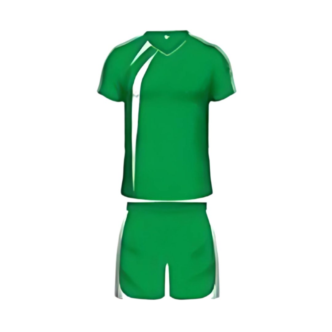 Grip Evolution Team Soccer Kit | 14 Tops + 14 Shorts | Emerald Green / White
