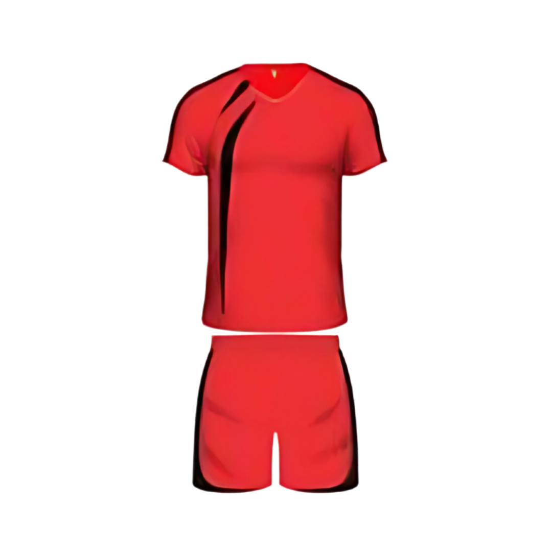 Grip Evolution Team Soccer Kit | 14 Tops + 14 Shorts | Red / Black