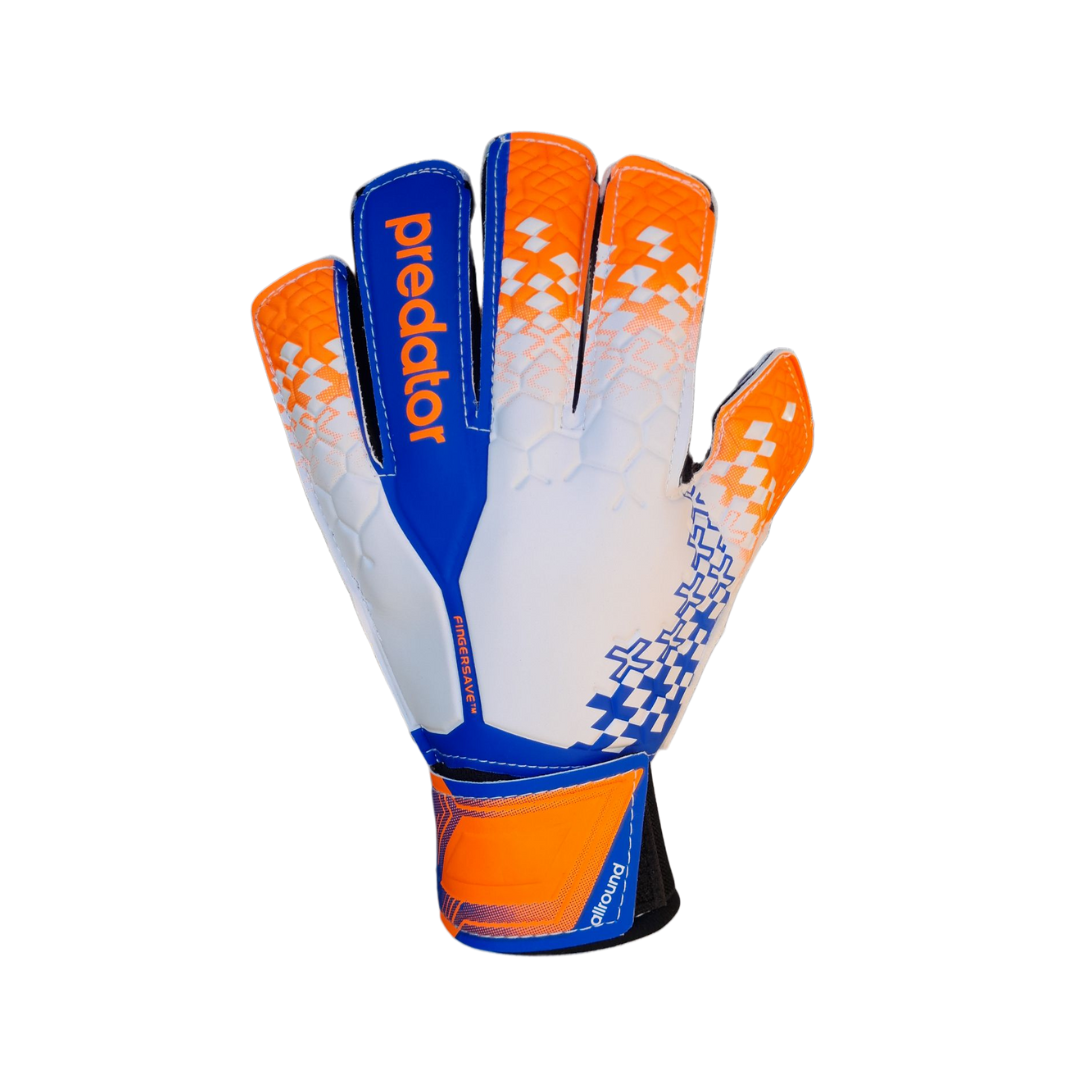 Grip Goal Keeper Glove | Adigo | Finger Protect | Blue/White