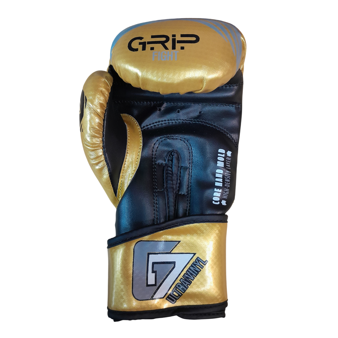 Grip FS Boxing Gloves | G7 Ultra Vinyl | Gold (Limited Edition)