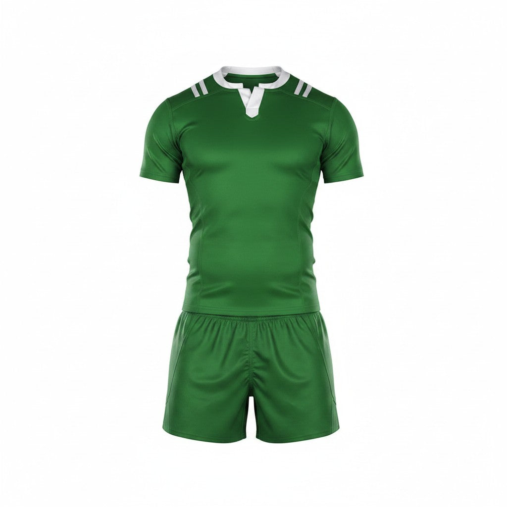 Rugby Players Kits | Standard | 4 Colors | Set of 22 | White / Green