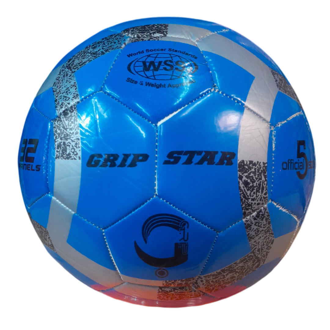Gripstar Rainbow Soccer Ball | 32 Panel | Training Ball | Blue