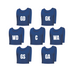 Grip NetBall Bibs | Set of 7 | Navy
