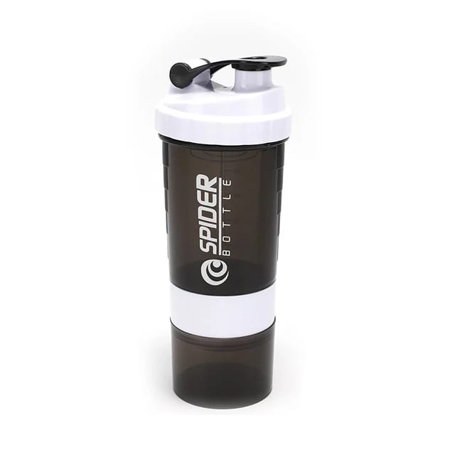 Protein Spider Shaker Bottle 500ml | White