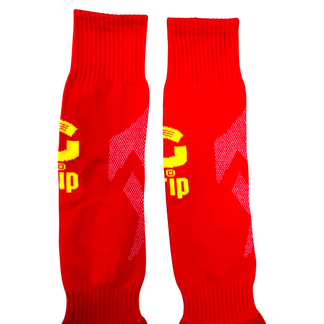 Grip Premium Padded Soccer Socks | Red