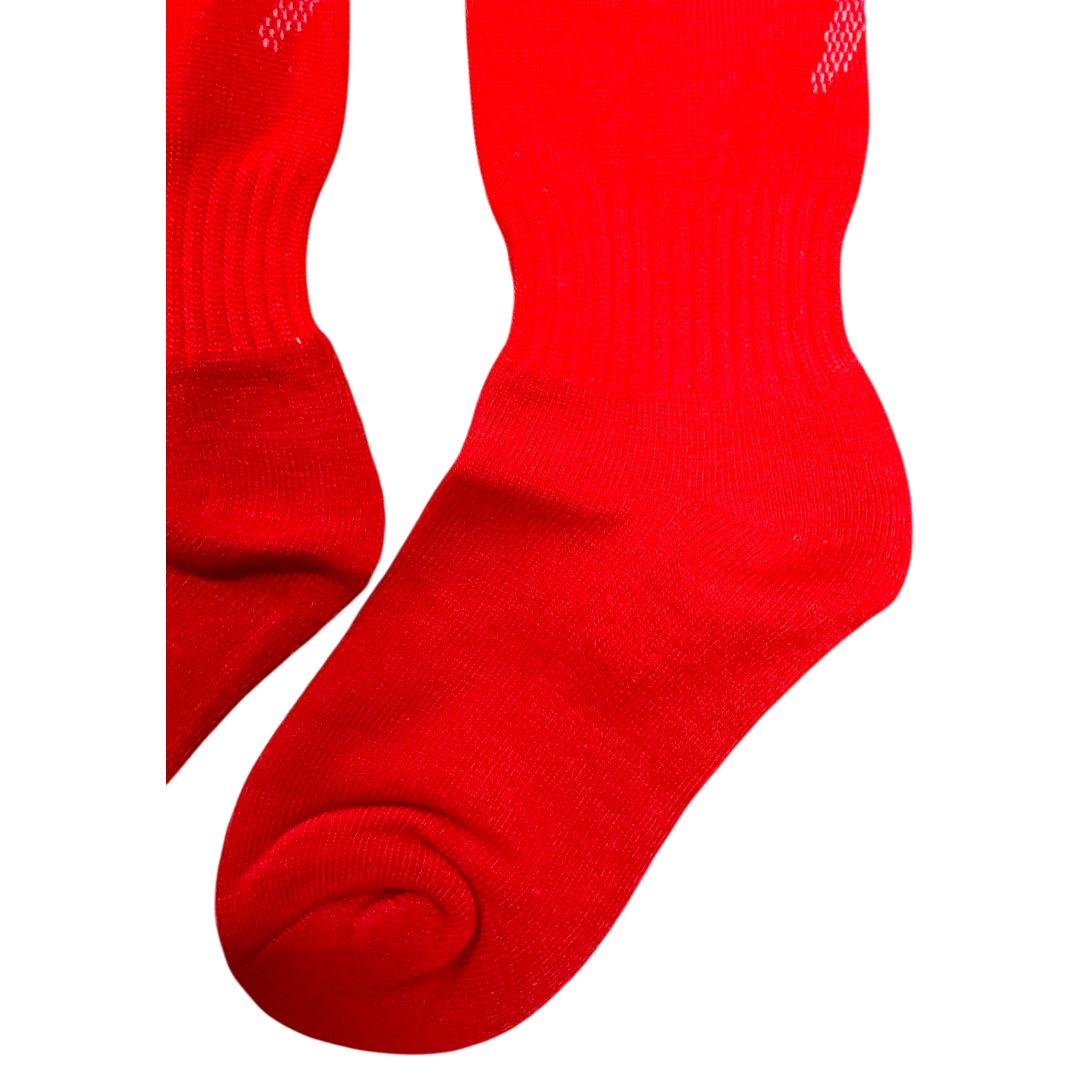 Grip Premium Padded Soccer Socks | Red