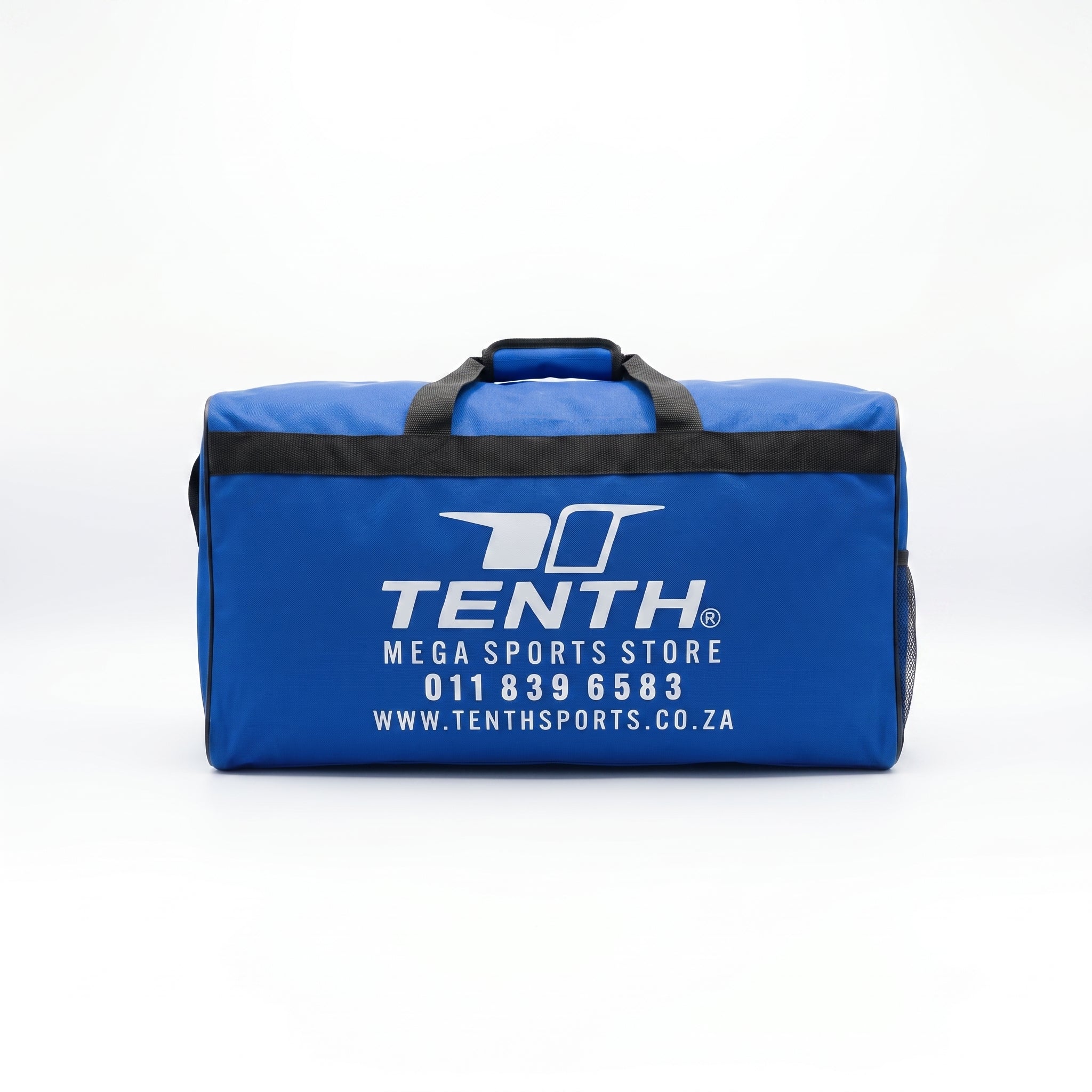 Soccer Kit Carry Bag with TENTH SPORTS logo, durable football gear bag for players, teams, schools, and sports clubs