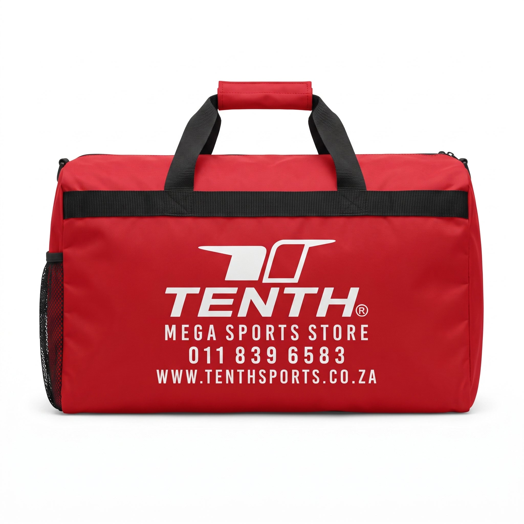 Soccer Kit Carry Bag with TENTH SPORTS logo, durable football gear bag for players, teams, schools, and sports clubs