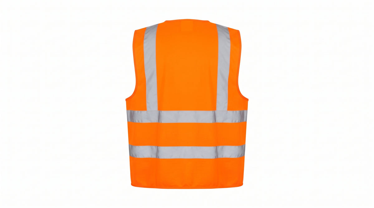 Hi-Vis Orange Safety Vest – High-Visibility Reflective Workwear