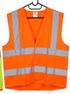 Hi-Vis Orange Safety Vest – High-Visibility Reflective Workwear