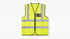 High-Visibility Yellow Safety Vest with ID Pocket & Zipper