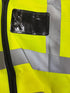 High-Visibility Yellow Safety Vest with ID Pocket & Zipper