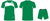 Grip Golden Eagle | Soccer Kit | Green/White | Senior
