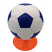 Grip Soccer Training Ball | Machine Stitched 3 ply | White-Blue