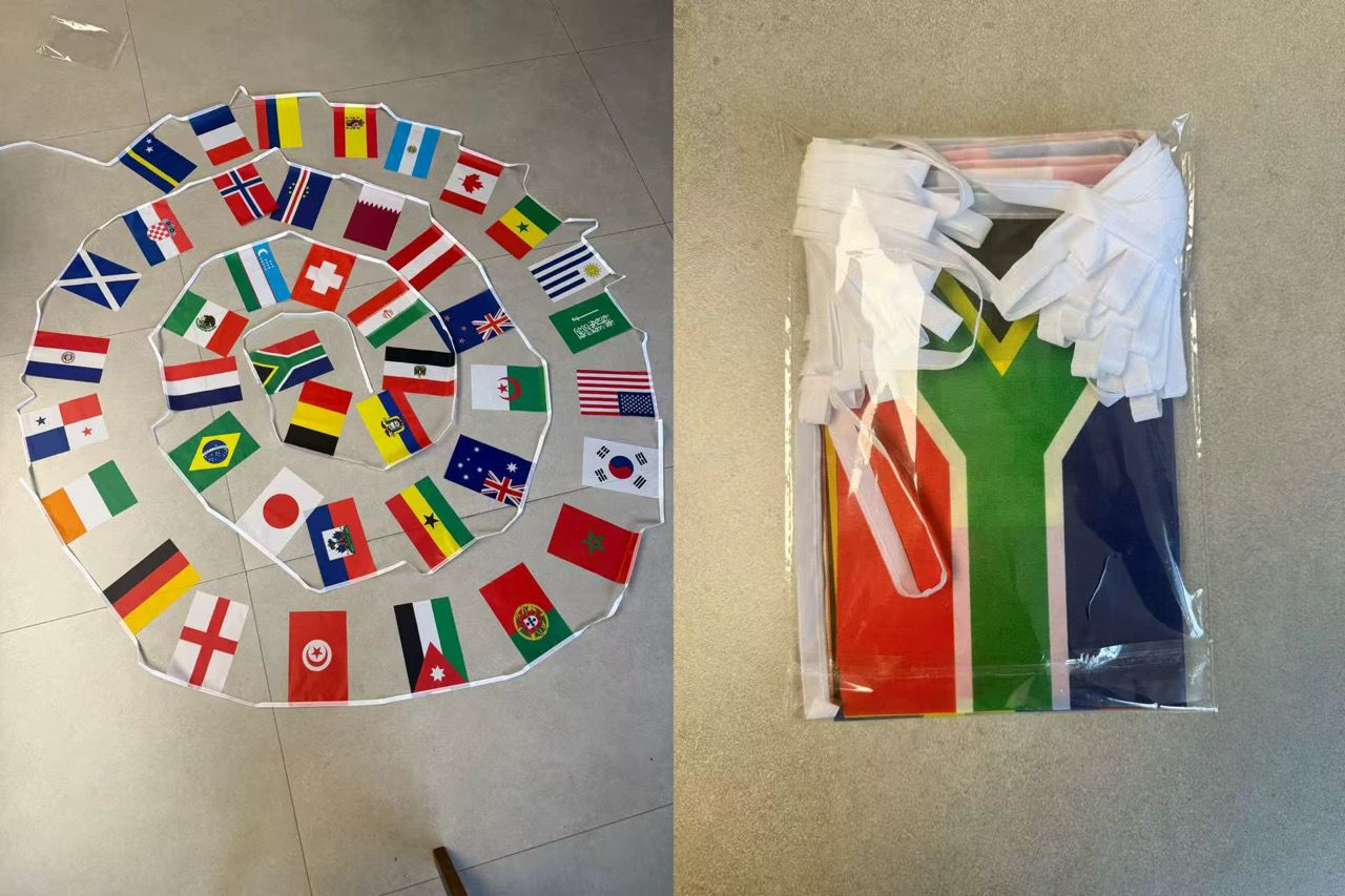 48 Football World Cup Bunting Flags 2026