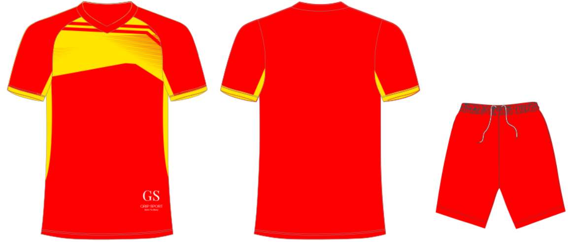 Grip Golden Eagle | Soccer Kit | Red/Yellow | Senior