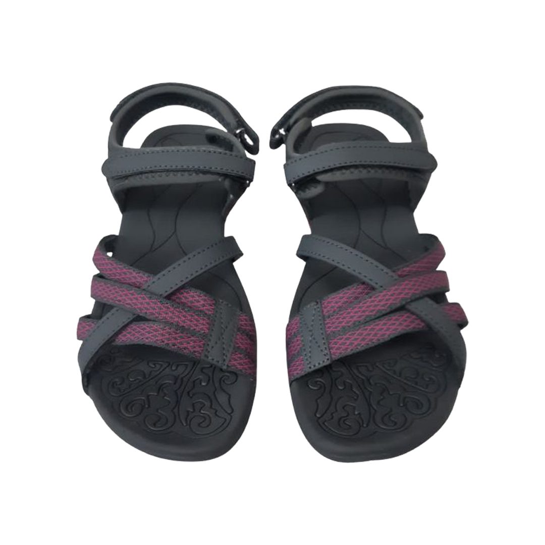 K7 Rocky Sandal For Ladies | Grey/Fushia