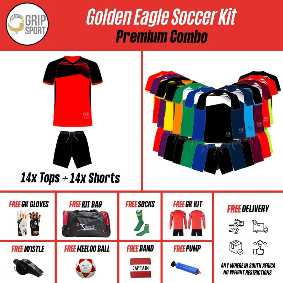 Grip Golden Eagle | Soccer Kit | Yellow/Black | Senior