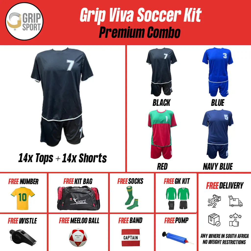 Grip Viva | Soccer Kit | Red | Senior