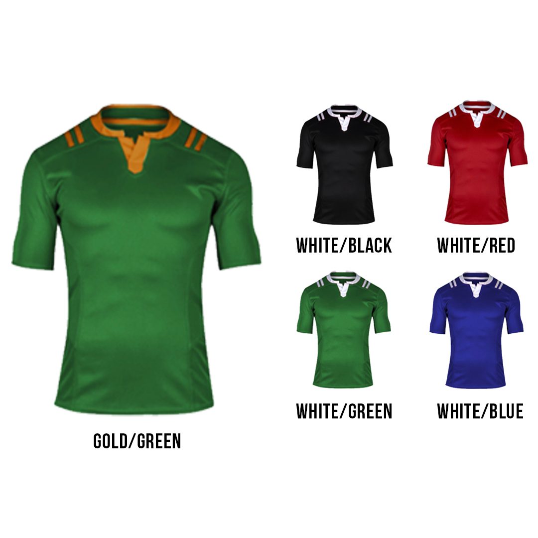 Rugby Players Kits | Standard | 4 Colors | Set of 22 | White / Blue