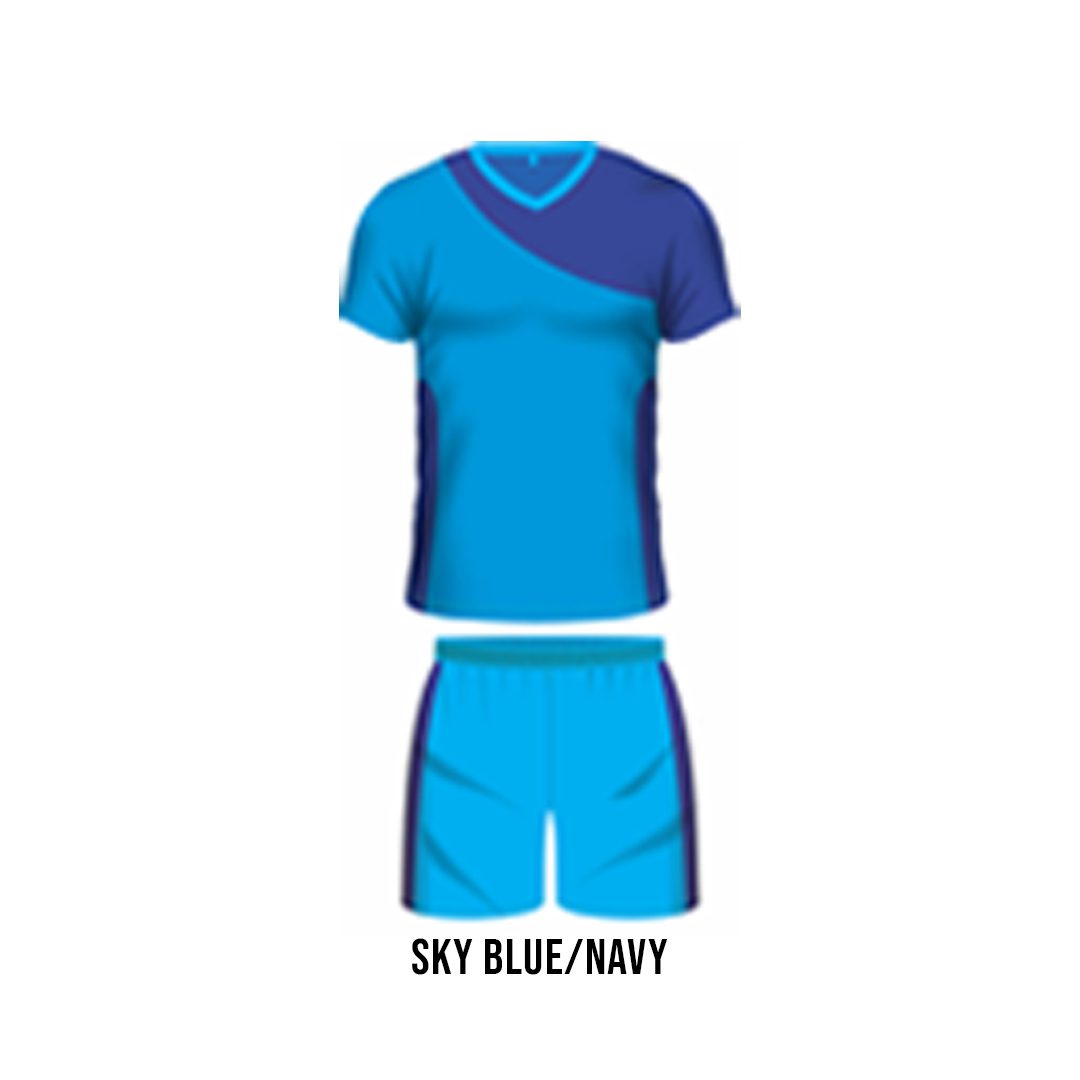 Grip Smart Player | Soccer Kit | Set of 14 | Sky Blue/Navy