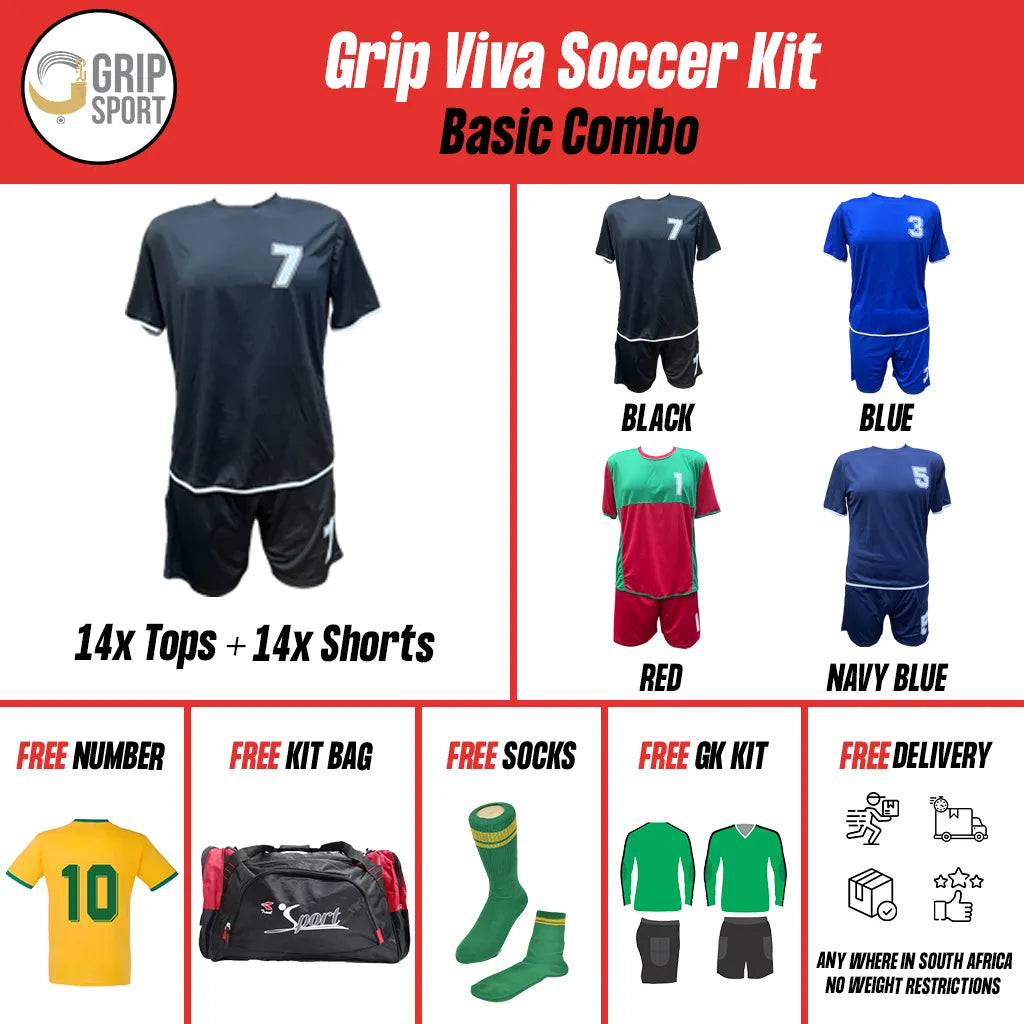 Grip Viva | Soccer Kit | Red | Senior