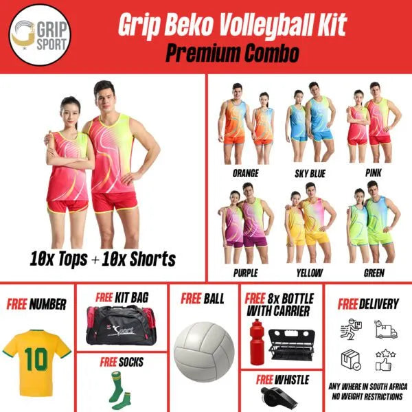 Grip Beko | Volleyball Kit | Sky Blue | Senior